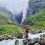Wodospad Vettisfossen i dolina Utladalen…